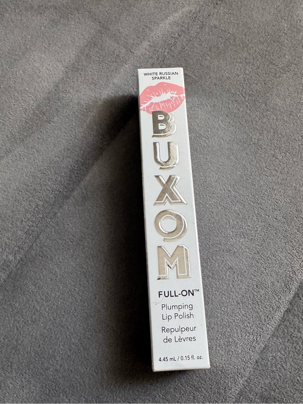 Buxom Full-On Plumping Lip Polish — White Russian Sparkle (pink sparkle)